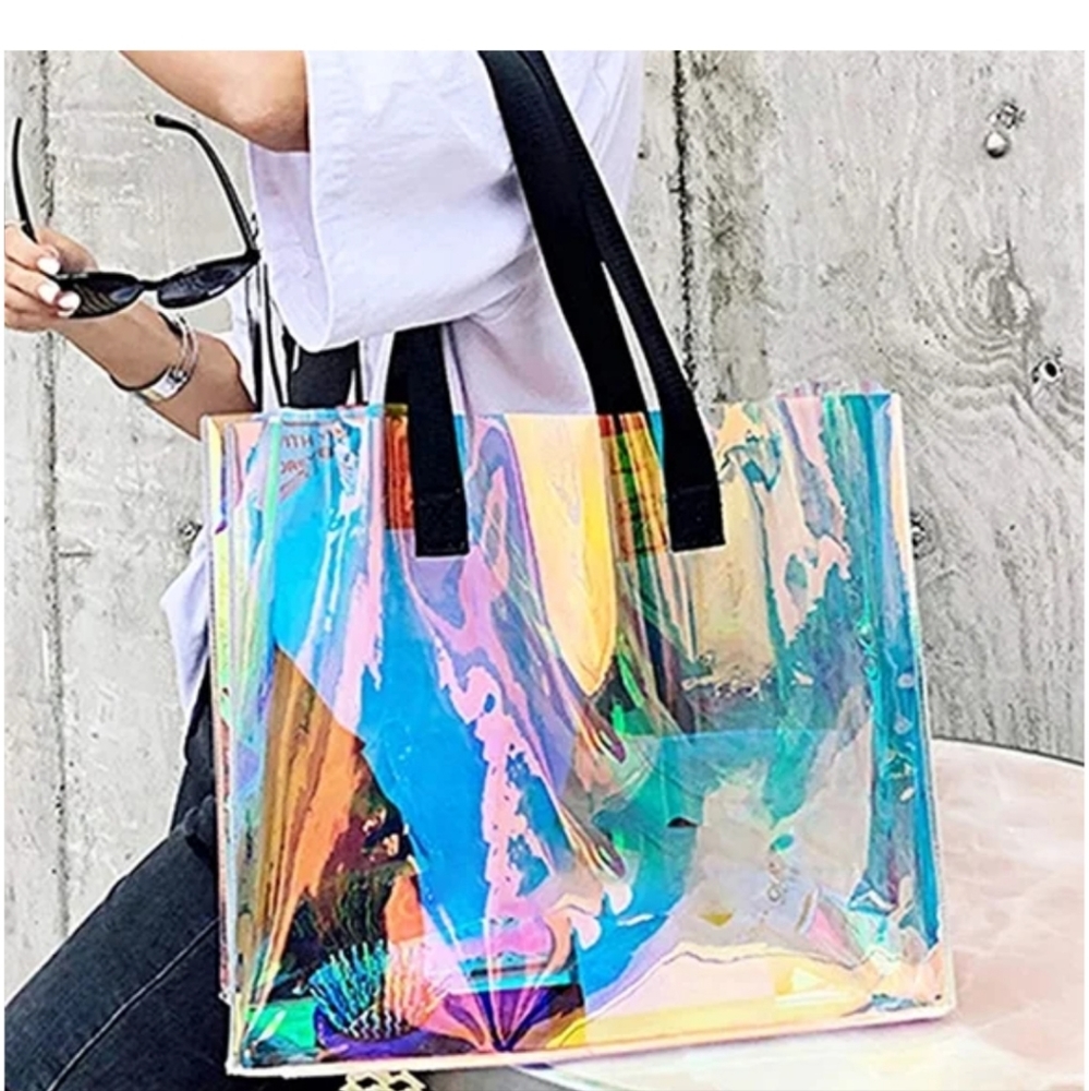 BIKINI VILLAGE💗Holographic Tote Bag| Shoulder Bag| Beach Bag new with tag